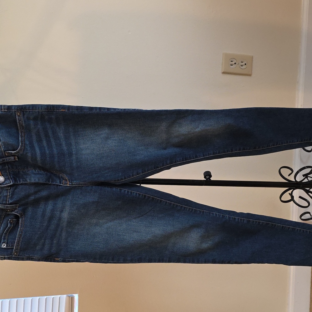 Banana Republic Women's Dark Blue High-Rise Skinny Jeans 27/4 (Jennifer # 12)